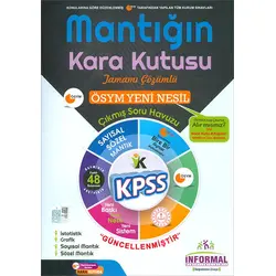İnformal 2020 KPSS Sayısal ve Sözel Mantığın Kara Kutusu Tamamı Çözümlü Soru Bankası