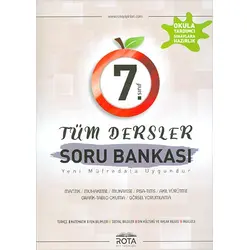 Rota 7.Sınıf Okula Yardımcı Tüm Dersler Soru Bankası