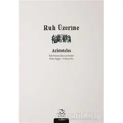 Ruh Üzerine - Aristoteles - Pinhan Yayıncılık