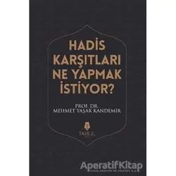 Hadis Karşıtları Ne Yapmak İstiyor? - Mehmet Yaşar Kandemir - Tahlil Yayınları