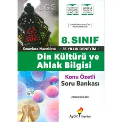 8.Sınıf Din Kültürü Konu Özetli Soru Bankası Aydın Yayınları