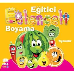 Eğlenceli Bilgili Boyama - Yiyecekler - Ema Kitap