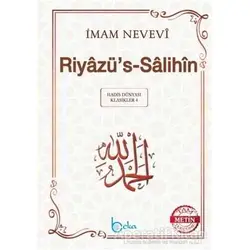 Riyazüs - Salihin (Büyük Boy, Arapça Metinli, Ivory) - İmam Nevevi - Beka Yayınları