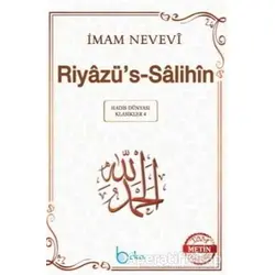 Riyazüs-Salihin (Küçük Boy, 2. Hamur) - İmam Nevevi - Beka Yayınları