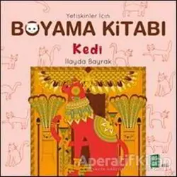 Yetişkinler İçin Boyama Kitabı - Kedi - İlayda Bayrak - Mona Kitap
