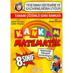 Kankam 8.Sınıf Matematik Tamamı Çözümlü Soru Bankası Akademi Çocuk