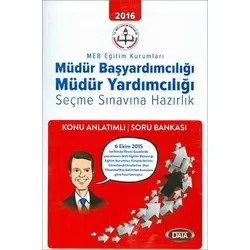 Data MEB Müdür BaşYardımcılığı ve Müdür Yardımcılığı Konu Anlatımlı Soru Bankası