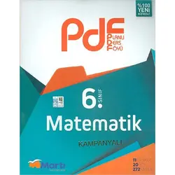 Martı Kampanyalı 6.Sınıf Matematik PDF Planlı Ders Föyü