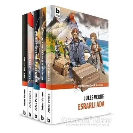Bilim ve Teknoloji Dizisi (5 Kitap Takım) - Jules Verne - Bilgi Yayınevi