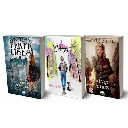 Erkek Lisesi - Kitap Hırsızı - Eskort Üçlü Kitap Seti Martı Yayınları