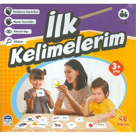 İlk Kelimelerim - Eğitici Yapboz - Kolektif - Martı Çocuk Yayınları
