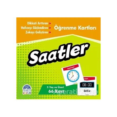 Öğrenme Kartları - Saatler - Kolektif - Martı Çocuk Yayınları