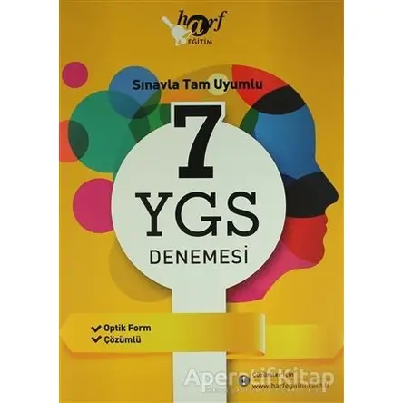 YGS 7 Deneme - Kolektif - Harf Eğitim Yayıncılık