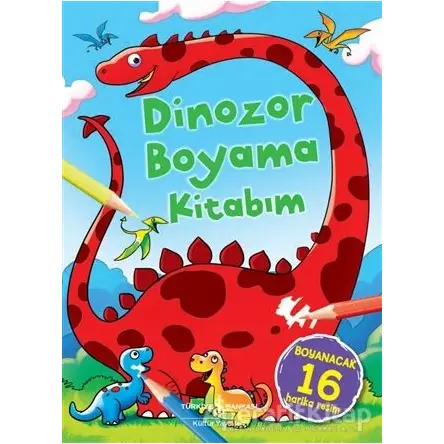 Dinozor Boyama Kitabım - Kolektif - İş Bankası Kültür Yayınları