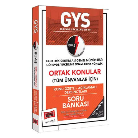Yargı GYS EÜAŞ Genel Müdürlüğü Ortak Konular Konu Özetli - Açıklamalı Soru Bankası