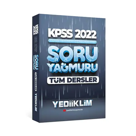 Yediiklim 2022 KPSS Genel Yetenek Genel Kültür Tüm Dersler Soru Yağmuru