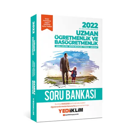 Yediiklim 2022 MEB Uzman Öğretmenlik ve Başöğretmenlik Soru Bankası