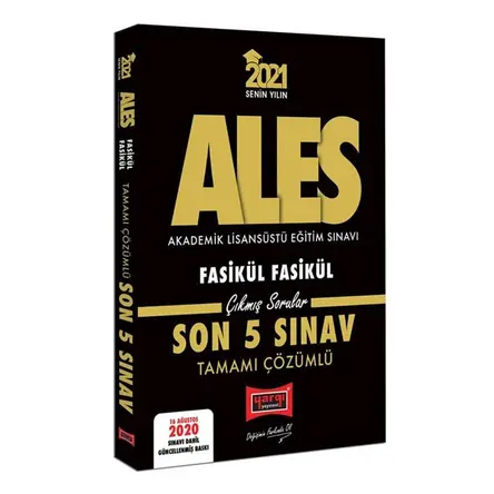 Yargı 2021 ALES VIP Çözümlü Fasikül Fasikül Son 5 Sınav Çıkmış Sorular