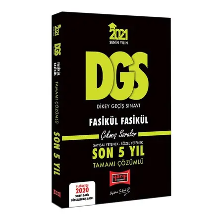 Yargı 2021 DGS VIP Çözümlü Fasikül Fasikül Son 5 Yıl Çıkmış Sorular