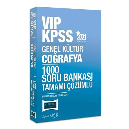 Yargı 2021 KPSS VIP Coğrafya Çözümlü 1000 Soru Bankası