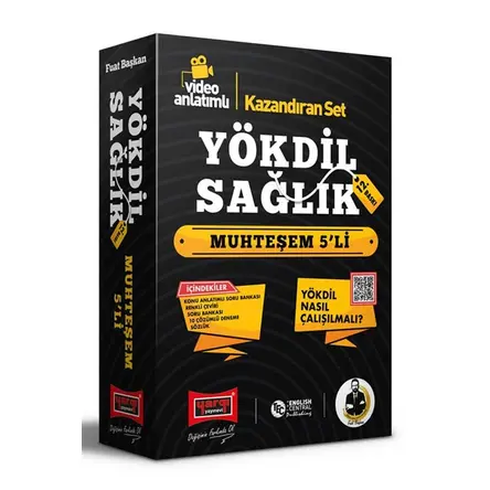 YÖKDİL Sağlık Bilimleri Muhteşem 5li Kazandıran Set 12.Baskı Yargı Yayınları