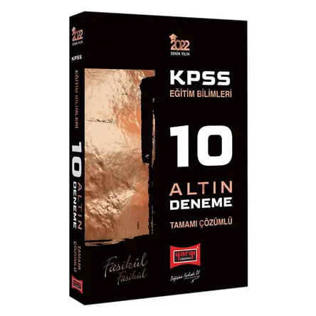 Yargı 2022 KPSS Eğitim Bilimleri Tamamı Çözümlü Fasikül Fasikül 10 Altın Deneme