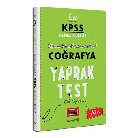 Yargı Yayınları 2022 KPSS Lisans Coğrafya Yaprak Test