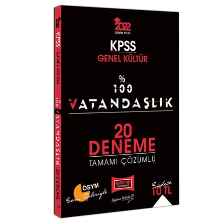 Yargı 2022 KPSS Genel Kültür %100 Vatandaşlık Tamamı Çözümlü 20 Deneme