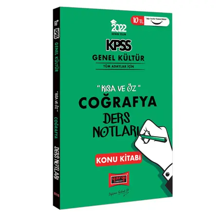 Yargı 2022 KPSS Genel Kültür Kısa ve Öz Coğrafya Ders Notları Konu Kitabı
