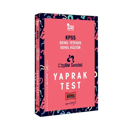 Yargı 2022 KPSS Genel Yetenek Genel Kültür Soru Denizi Yaprak Test