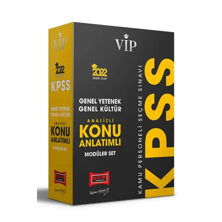 Yargı 2022 VİP KPSS GY GK Konu Anlatımlı Modüler Set
