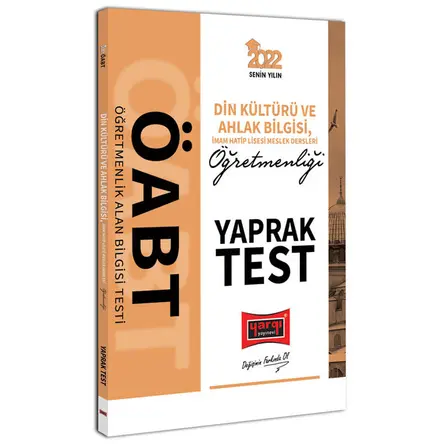 Yargı 2022 ÖABT Din Kültürü ve Ahlak Bilgisi İmam Hatip Lisesi Meslek Dersleri Yaprak Test