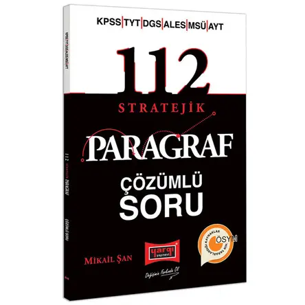 Yargı Yayınları 2022 KPSS YKS DGS ALES MSÜ 112 Stratejik Çözümlü Soru Bankası