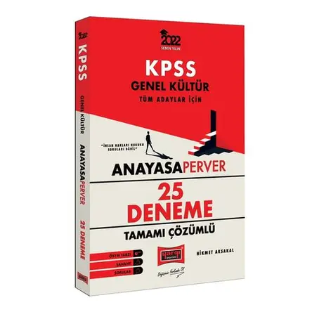 Yargı 2022 KPSS Genel Kültür AnayasaPerver Tamamı Çözümlü 25 Deneme