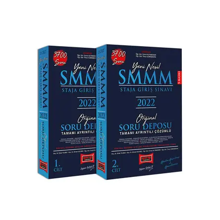 Yargı 2022 SMMM Staja Giriş Sınavı Tamamı Ayrıntılı Çözümlü Orijinal Soru Deposu 2 Cilt 5. Baskı