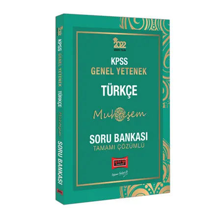 Yargı 2022 KPSS Genel Yetenek Muhteşem Türkçe Tamamı Çözümlü Soru Bankası