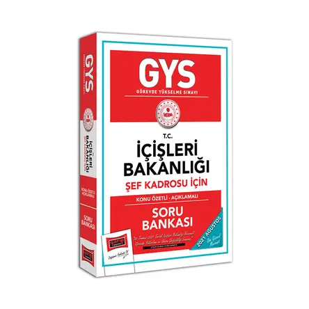 Yargı GYS T.C. İçişleri Bakanlığı Şef Kadrosu İçin Konu Özetli Soru Bankası
