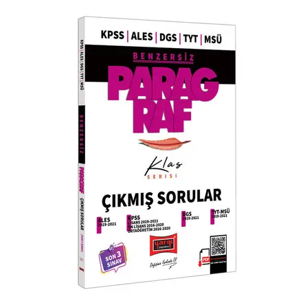 Yargı KPSS ALES DGS TYT MSÜ Benzersiz Paragraf Klas Serisi Son 3 Sınav Çıkmış Sorular