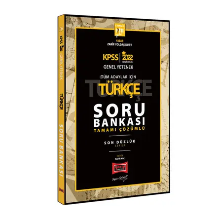 Yargı 2022 KPSS GY GK Son Düzlük Türkçe Tamamı Çözümlü Soru Bankası