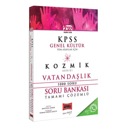 Yargı 2022 KPSS Tüm Adaylar İçin Genel Kültür Kozmik Serisi Tamamı Çözümlü Vatandaşlık Soru Bankası
