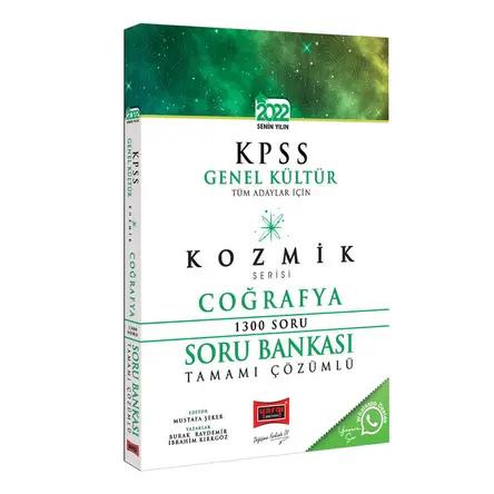 Yargı 2022 KPSS Tüm Adaylar İçin Genel Kültür Kozmik Serisi Tamamı Çözümlü Coğrafya Soru Bankası
