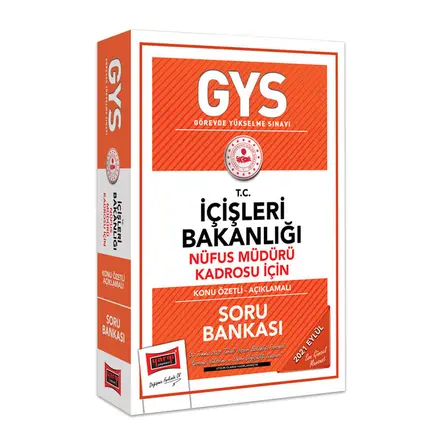 Yargı GYS T.C İçişleri Bakanlığı Nüfus Müdürü Kadrosu İçin Konu Özetli Açıklamalı Soru Bankası