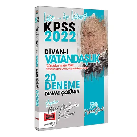 Yargı 2022 KPSS Lise Ön Lisans Divanı Vatandaşlık Tamamı Çözümlü 20 Deneme