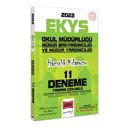 Yargı 2022 EKYS Okul Müdürlüğü Müdür Başyardımcılığı ve Müdür Yardımcılığı Hazırlık Kılavuzu Deneme
