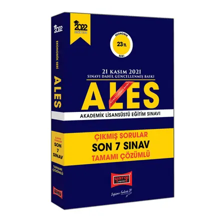 Yargı 2022 ALES Ekonomik Seri Tamamı Çözümlü Son 7 Sınav Çıkmış Sorular