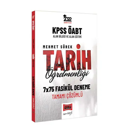 Yargı 2022 KPSS ÖABT Tarih Öğretmenliği Tamamı Çözümlü 7x75 Fasikül Deneme