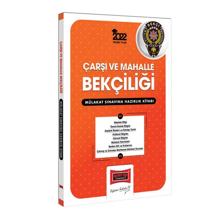Yargı 2022 Çarşı ve Mahalle Bekçiliği Mülakat Sınavına Hazırlık Kitabı