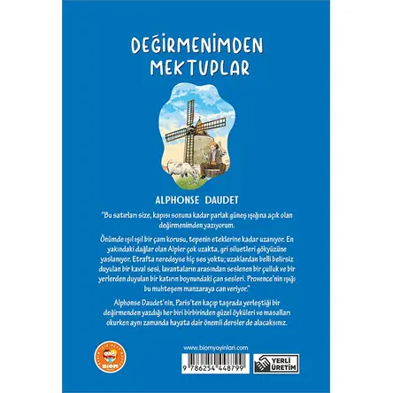 Değirmenimden Mektuplar - Alphonse Daudet - Biom (Çocuk Klasikleri)