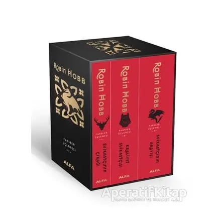 Robin Hobb Seti - (Ciltli Kutulu 3 Kitap Takım) - Robin Hobb - Alfa Yayınları