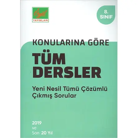 Özgül 8.Sınıf Tüm Dersler Çıkmış Sorular ve Çözümleri